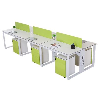 China Hot selling linear computer workstation desk office workstation for 6 person for sale