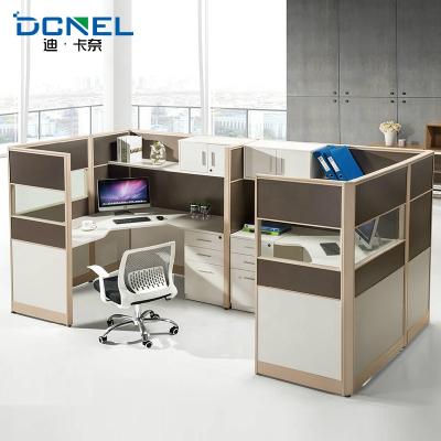 China Wooden Office Furniture 2 Persons People Seats Office Workstation Cubicle Desk for sale