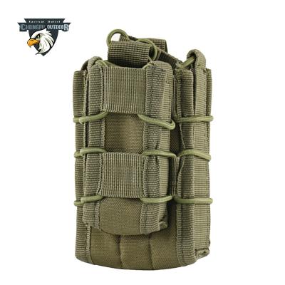 China Waterproof Double Decker Single Rifle Pistol Mag Pouch Cartridge Clip Pouch Tactical Open Top Pouch Hunting Bag for sale