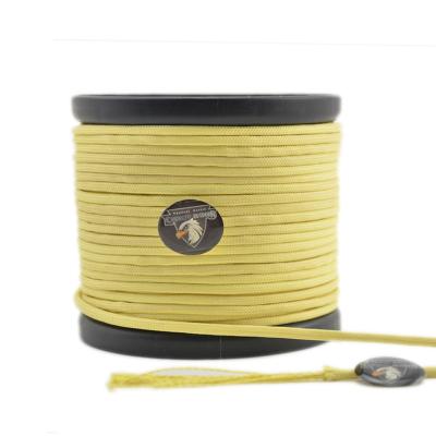 China Outdoor Camping Tactical Yellowish Paracord Rope 1050LB Paracord Multiple Lengths Survival Kevlar Survival Rope for sale