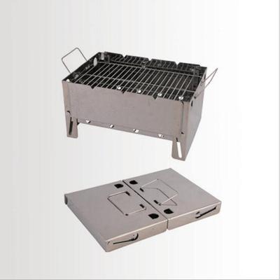 China Adjustable Size Camping Equipment China Charcoal BBQ Grill Stove Stainless Steel Casing Portable BBQ Grill for Camping and BBQ for sale