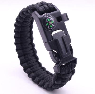 China Unisex Outdoor Camping Emergency Survival Bracelet For Climbing Traveling Hike for sale