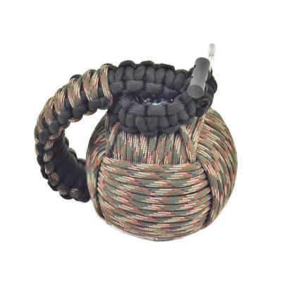 China 45 in 1 Survival Kit 550 Paracord Emergency Survival Kit Outdoor Paracord Grenade with Survival Card Defender Knives Whistle Paracord Buckle for sale