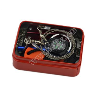 China 2017 New Product Survival SOS Kit Outdoor Emergency SOS Tin Kit Survival Kit For Camping Equipment for sale