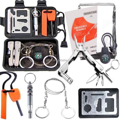 China Cheap Multifunctional Outdoor Camping Survival Kit Emergency Equipment For Traveling Or Hiking Adventures Camping for sale