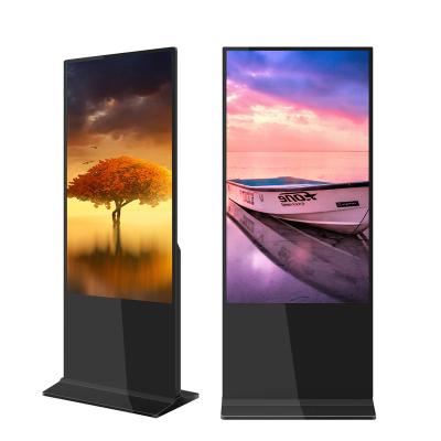 China Indoor 55 inch indoor Digital Signage advertising LCD player Touch Screen  inch Commercial Screen Floor Standing Kiosk for sale