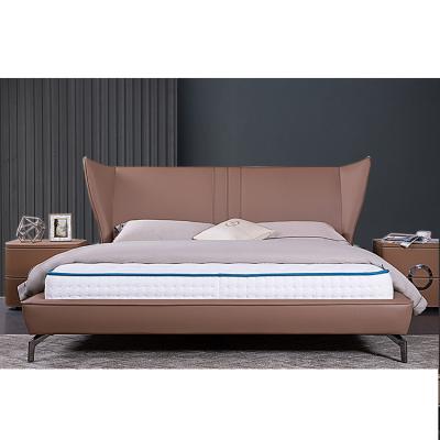 China 1.8m King Size Double Queen Bed Room Furniture Modern Leather Bed Furniture Bed For Adults for sale