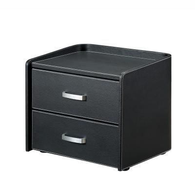 China Modern High Quality Drawer Bedside Cabinet Bedside Cabinet PVC Nightstand for sale