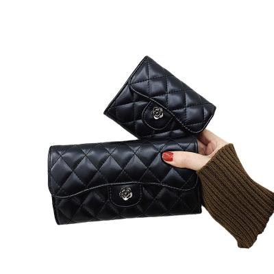 China 2022 Interesting Anti-theft Fashion Woman Leather Wallets With Wristband Rfid Card Holder Ladies Purse Leather Organizer Along for sale