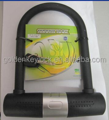 China GK104.407 Steel Strong D Lock For Bike/Bicycle, Motorbike/Motorcycle, Electronic Bike U Lock for sale