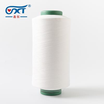 China Dope High Viable White 100% Polyester PBT 140D/48F DTY Yarn For Ear Tape for sale