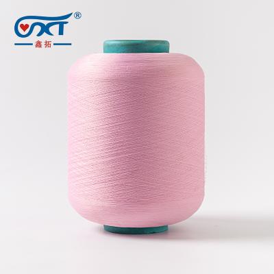 China High Quality Eco-friendly Dyed Colored Single Covered Polyester SCY Yarn For Knitting Socks for sale