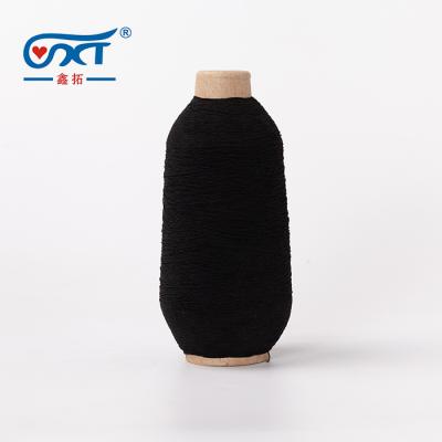 China Spun Core Yarn 180/75/75 Double Covered Rubber Yarn 100% Polyester Rubber Elastic Yarn for sale