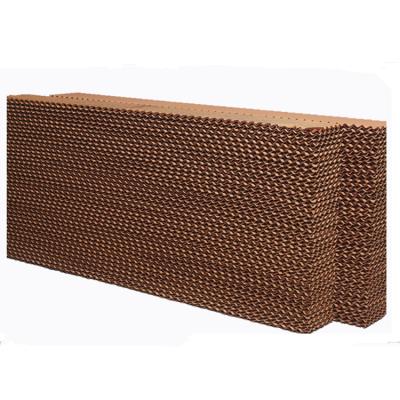 China Poultry Farm/Livestock Greenhouse Brown Cellulose Water Cooling Pad /evaporative Cooling Pad for Greenhouse and Poultry Farm for sale