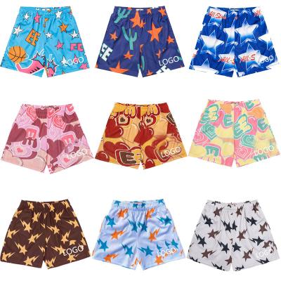 China Anti-wrinkle Sublimation Plain 100% Polyester Street Wear Sets 5 Inch Inseam Gym Blank Basketball Custom Mesh Men'S Shorts for sale