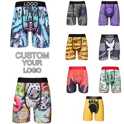 China Anti-Bacterial Wholesale Manufacturer Customized Mens Boxer Brief Set Custom Logo Package Man Underwear Boxer For Men for sale