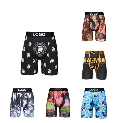 China Anti-Bacterial Wholesale Shorts 2023 New Fashion Printing Boxing Shorts Men's Underwear Swimwear Men's Sports Underwear for sale