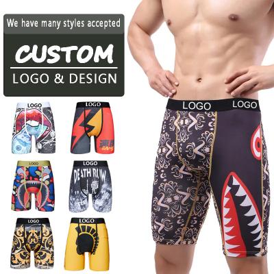 China Anti-Bacterial 2023 Men boxers underwear Moisture Wicking Men's Summer Thin Section Animal Totem Print Boxer For Men for sale