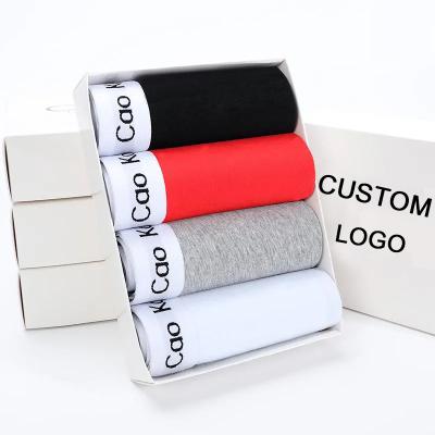 China Anti-Bacterial Wholesale Stock Lot Underwear For Man Classical Cotton underwear  Male Basics Boxer Briefs Custom Underwear Boxer Briefs for sale