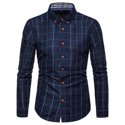 China Oversized Checkered Shirt Plaid Longs Sleevechef Viable Plus Size Men's Jacket Shirts Button Down Work Shirt For Men for sale