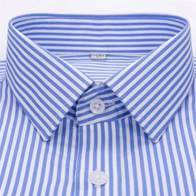 China New Arrival Anti Shrink Spring Men Striped Brand Business Fashion Long Sleeve Regular Fit Dress Shirt For Daily Wear for sale