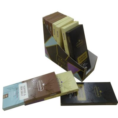 China Recyclable Eco Friendly Paper Chocolate Bar Box With Chocolate Bar Display Box for sale