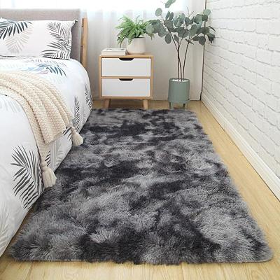 China Shaggy Fluffy Plush Area Rugs washable for living room bedside rug for sale