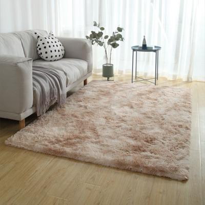 China flffy washable shaggy plush plush bedroom living room rug for sale