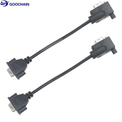 China COMPUTER Customized 90 Degree DB9 RS232 Right Angle Serial Cable DB9 RS232 Serial Extension Cable - Male To Female Cable for sale