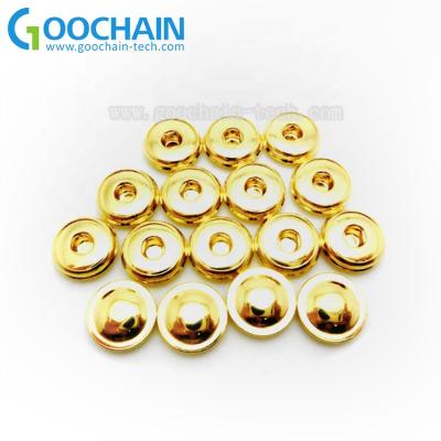 China Power Gold Plated Medical Physiotherapy Loop Massager Accessory 5.0mm Female ECG Button Electrode Snap for sale