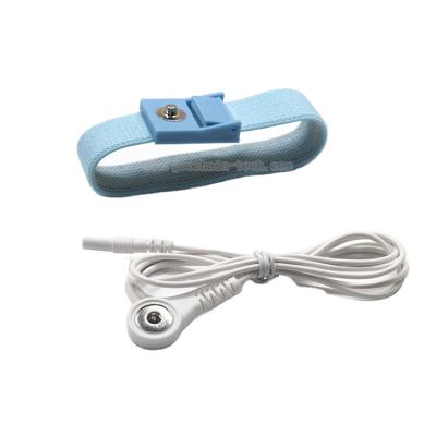 China Pluse Therapy Instruments 3.5mm 4.0mm ECG Snap Electrode 2mm Lead Wire With Hand Cuff for sale