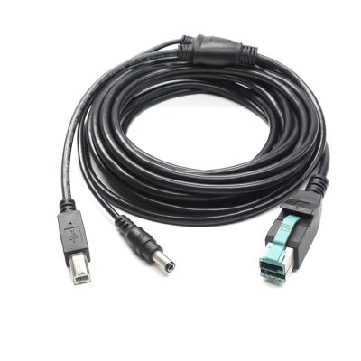 China Printer power usb cable 12v power usb hisiden cable for printer for sale