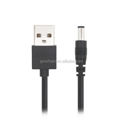 China Small Electronic Devices 1m 20AWG USB 2.0 A Male To DC 5.5*2.5 Power Cord Cable for sale