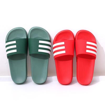 China 2022 Summer EVERGREEN Slippers Striped Multicolor Flip Flop Beach Sandals for sale