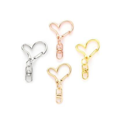 China Cute Gift M456 Split Ring Alien Love Heart Shaped Ring Split Rings Unisex Keyring Keyfob Keychains Metal Keychain DIY Accessories for sale