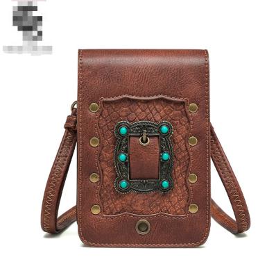 China Other new JT638 bag lady one female punk shoulder oblique across small square bag bag outside travel for sale