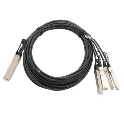 China Storage Server 100G QSFP28 to 4x25G SFP28 DAC Passive Direct Attach Cable Passive Copper Cable 5m for sale