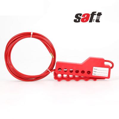 China Saft Adjustable Cable Chemical Lockout With Diameter 4mm Length 2m for sale