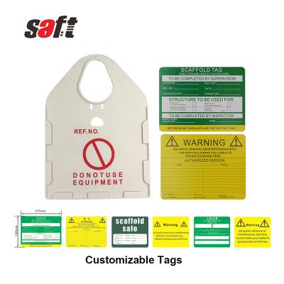 China To Warn Saft Large Size PVC Scaffolding Material Multifunctional Holder And Tags for sale