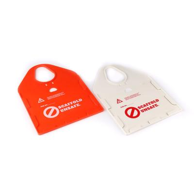 China Industry Lockout Tagout Equipment Scaffolding Inspection Tag With PVC Security Label Casual Internal Card for sale