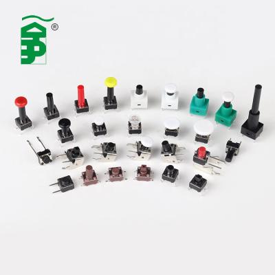 China Industrial Micro Push Button Tact Switch Reset Mini Leaf Switch SMD DIP Push Button for sale