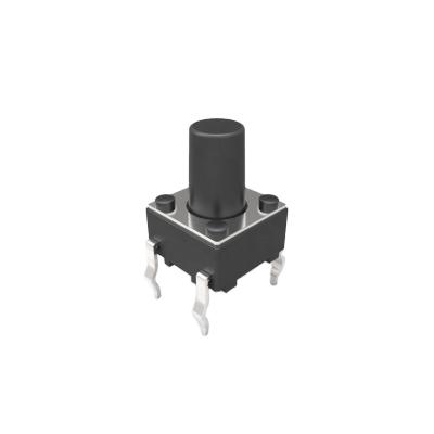 China THD Wenzhou Khan 6x6mm Micro Switch Push Button Switch DIP 6*6 Tactile Miniature 4 Pin Tact Switch for sale