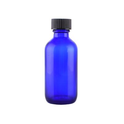 China Personal Care 2 Oz Oil Boston Blue Cosmetic Bottle With Screw Cap for sale