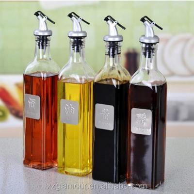 China Food Vinegar Olive Oil Dispenser Bottle With Dispenser For Kitchen for sale