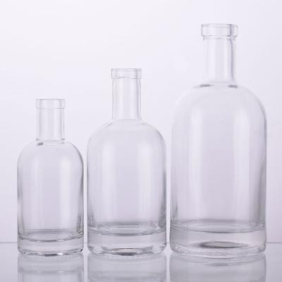 China Wine 100ml Alcohol Wine Liquor Vodka Liquor Beverage Glass Wine Bottles With Cork for sale