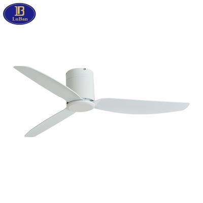 China Modern design remote control 52 inch ceiling fan with remote control, 3 ABS blades, silent reversible DC motor, 5 speeds for sale