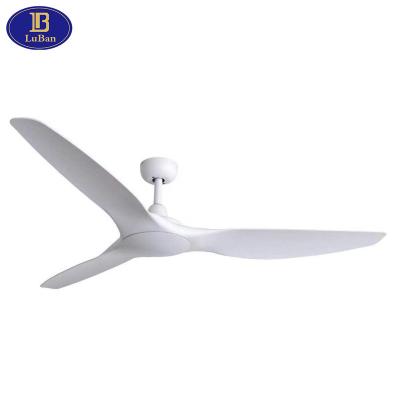 China Modern design remote control 52 inch ceiling fan with remote control, 3 ABS blades, silent reversible DC motor, 5 speeds for sale