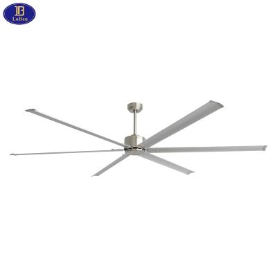 China Large 96 inch remote control ceiling fan with remote control, 6 aluminum blades, DC motor, 5 speeds, for sale