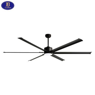 China Large 84 Inch Remote Control Ceiling Fan with Remote Control, 6 Aluminum Blades, Silent Reversible DC Motor, 5 Speeds, 20W LED for sale