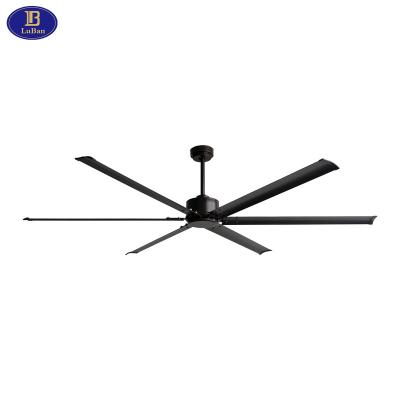 China Large 84 inch remote control ceiling fan with remote control, 6 aluminum blades, DC motor, 5 speeds, for sale